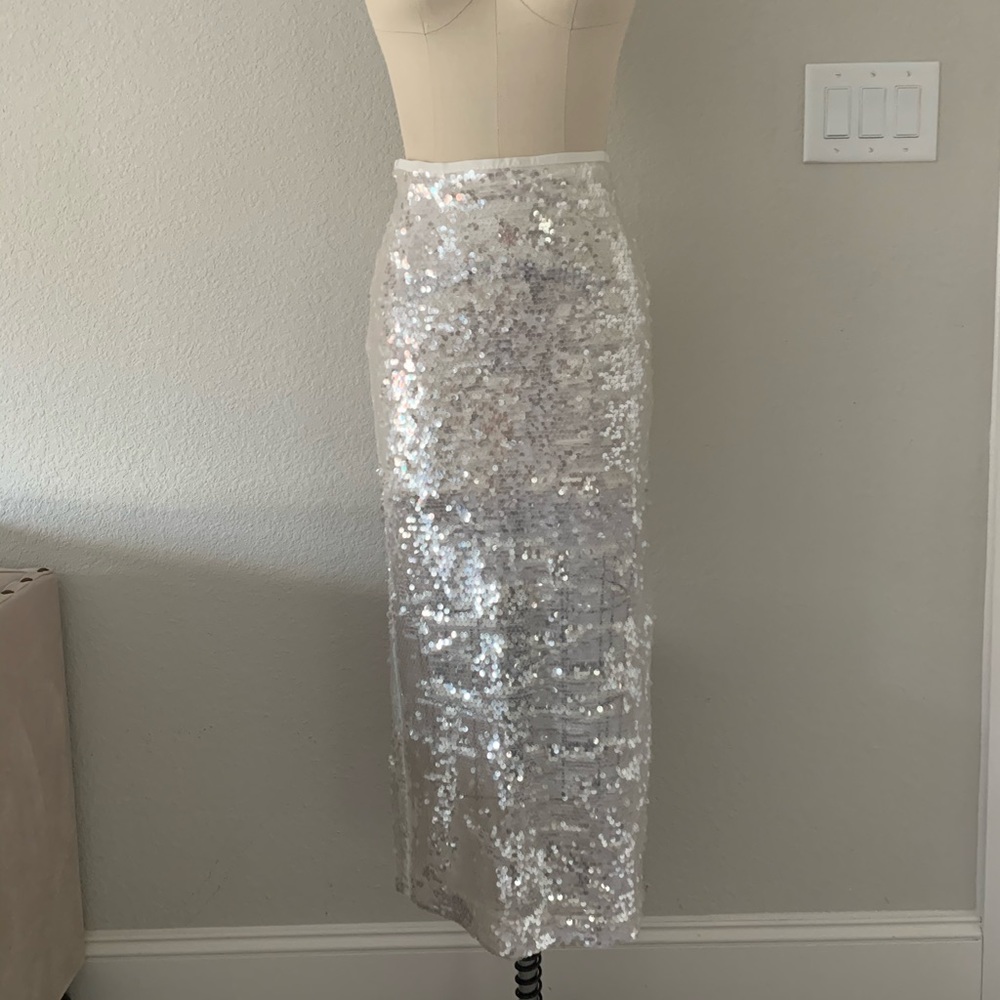 Zara Sequin pencil skirt